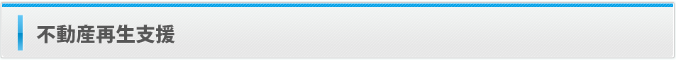 不動産再生支援